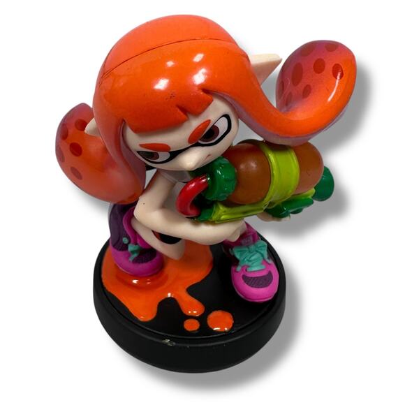 Nintendo Amiibo Super Smash Bros Inkling Girl Figure Nintendo Switch Wii U 3DS - Picture 1 of 7